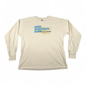 Dave Matthews Band Shirt Adult EXTRA LARGE White Band Music DMB Tour 2007 Y2K